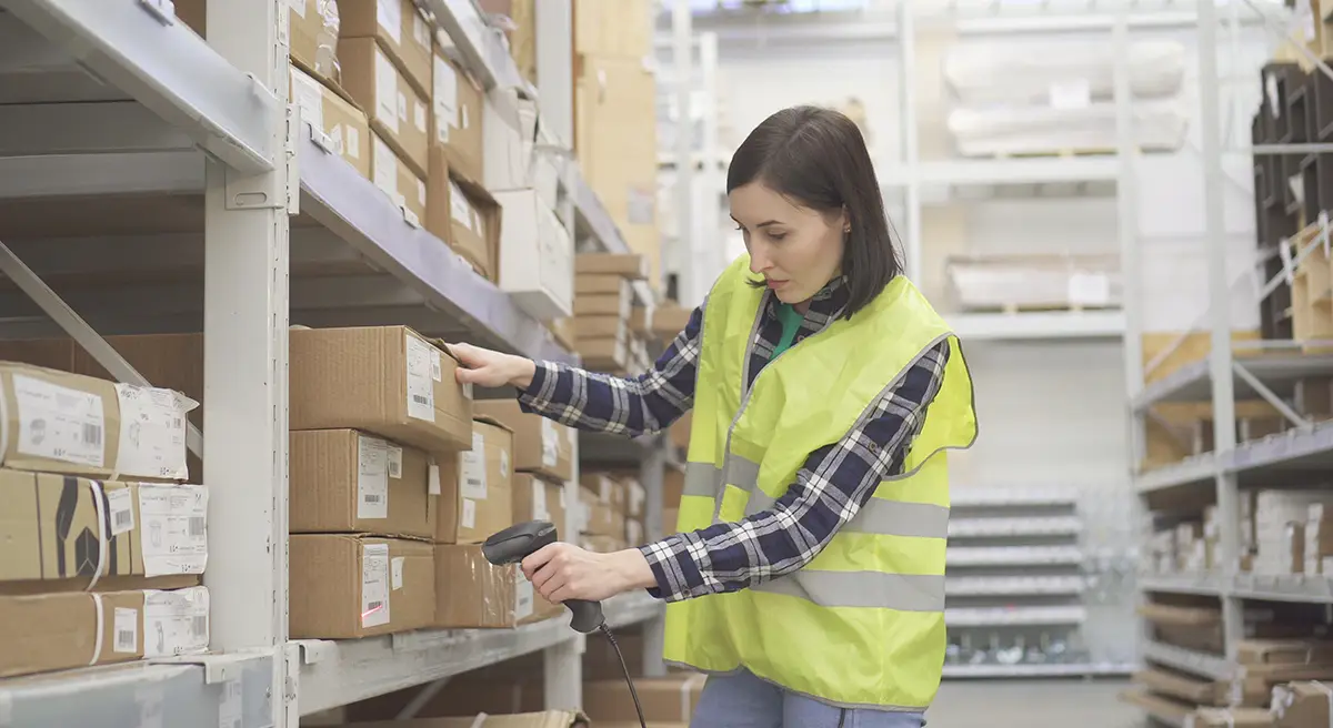 Barcode scan in warehouse