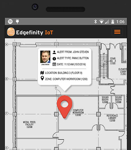 Edgefinity IoT offers location based RTLS technology to track employees, assets and inventory. Edgefinity IoT offers location based RTLS technology to track employees, assets and inventory.
