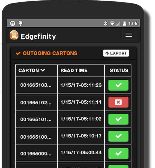 Check carton validation from your phone. Check carton validation from your phone.