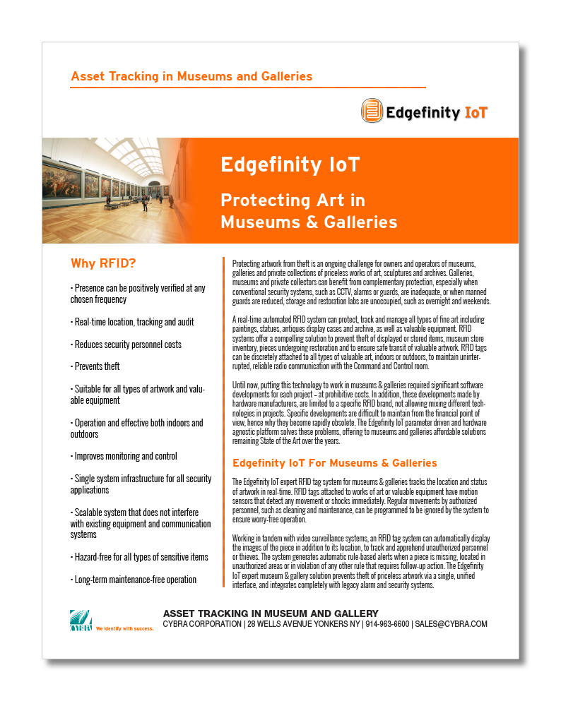 Asset Tracking in Museums and Galleries