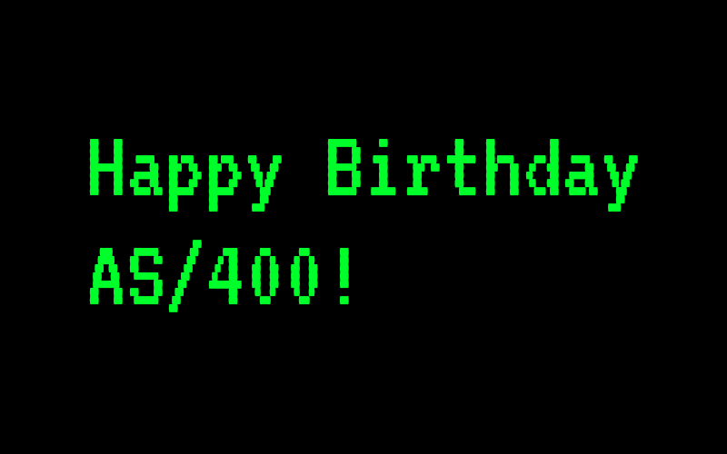 Happy Birthday AS/400!
