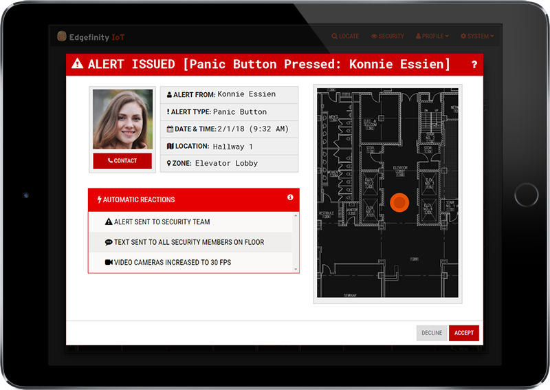 Edgefinity IoT is a complete visitor management system