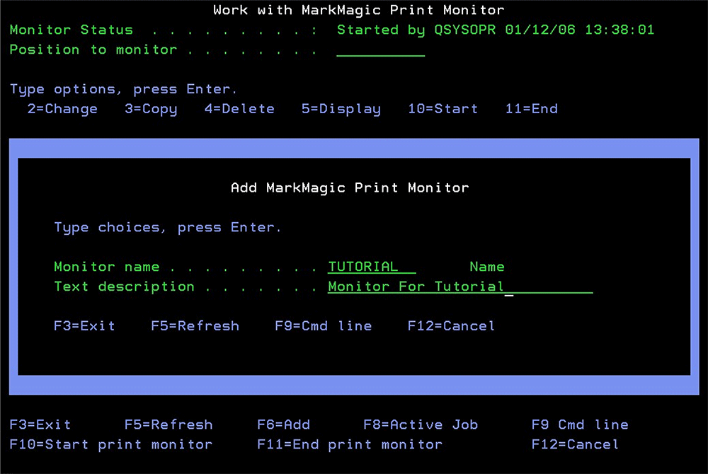 The PrintMonitor add-on watches output queues for spool files and watches physical files for added records. The PrintMonitor add-on watches output queues for spool files and watches physical files for added records.