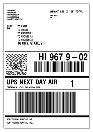 Free Printable Ups Barcode Labels