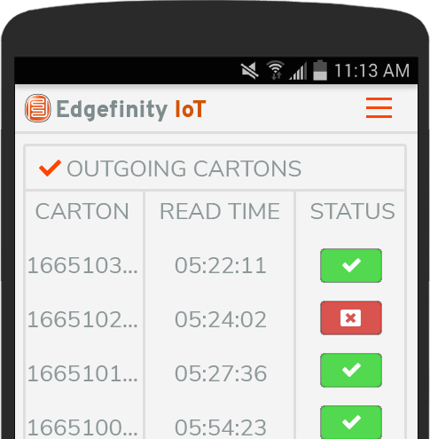Check on your retail inventory on any device with Edgefinity IoT RFID software.