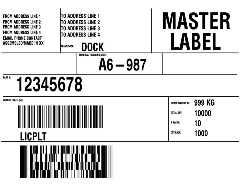 GM Container Label