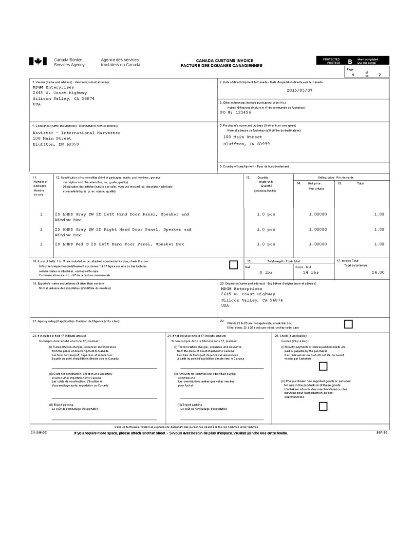 Canada Customs Limits For Returning Residents