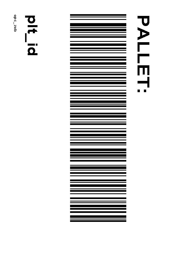 Pallet Label Template
