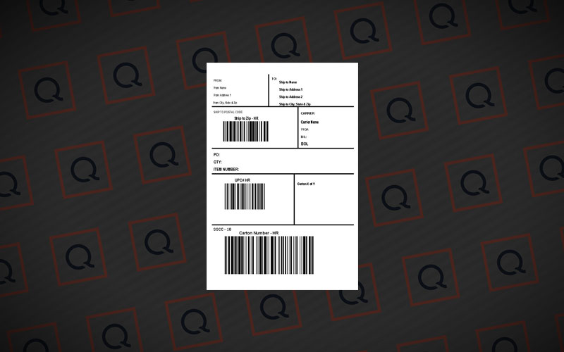 QVC Shipping Label Template