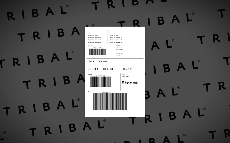 Tribal Shipping Label Template