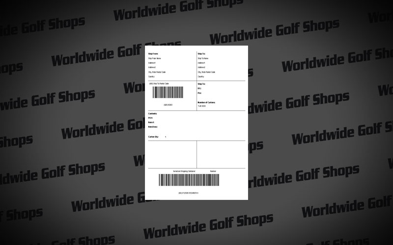 Worldwide Golf Shops Compliance Label