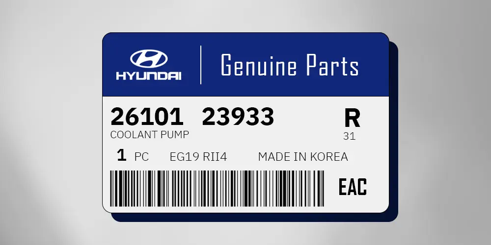 Labeling car parts helps improve traceability and product identification.