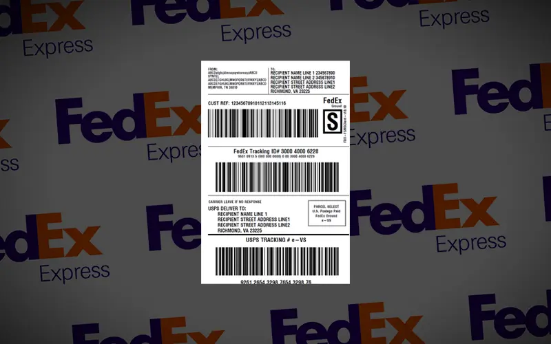 FedEx Ground Economy Label Template