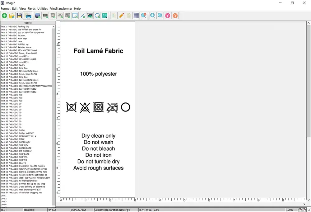 Design fabric and textile labels with MarkMagic