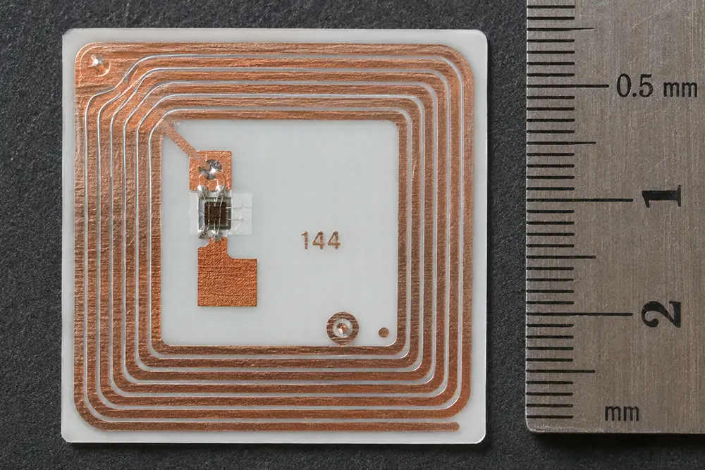 Example of an RFID chip